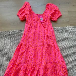 Lilly Pulitzer - Kina Babydoll Eyelet Midi Dress